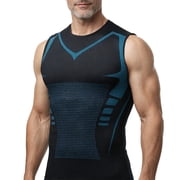 North Alpine Compression Shirt, Mens Tank Tops, Slimming Body Shaper Vest, Sport Running Dry Fit Gym Shirt