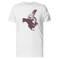 thumbnail image 1 of North America Continent T-Shirt Men -Image by Shutterstock, Male x-Large, 1 of 2