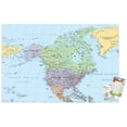 thumbnail image 1 of North America Map 2023 Wall Poster, 22.375" x 34", 1 of 6