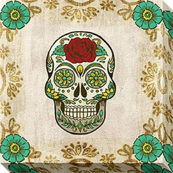 North American Art CV2028 11 x 11 in. Gallery Wrapped Canvas Print - Day Of The Dead III