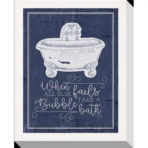 North American Art CV2228 11 x 14 in. Bubble Bath Gallery Wrapped Canvas
