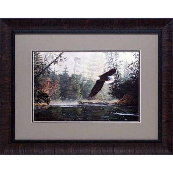 North American Art Out of the Mist by Greg Clair Framed Painting Print