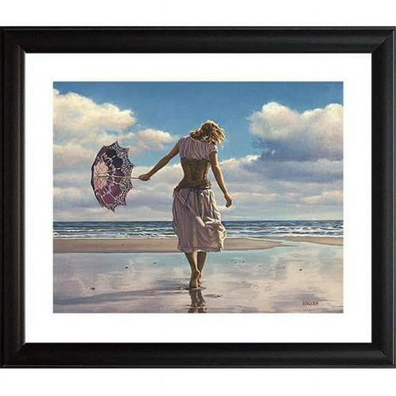 North American Art N2119 30 x 35 in. Walking On Broken Clouds Framed Art Print