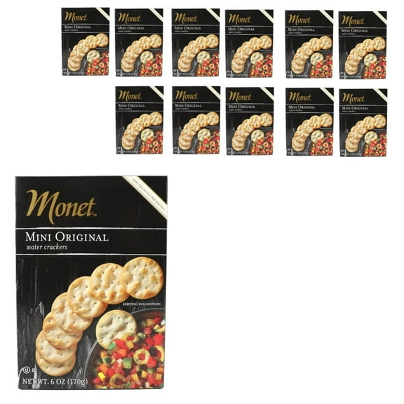 Monet Mini Water Original Cracker 6 OZ, 12 Pack