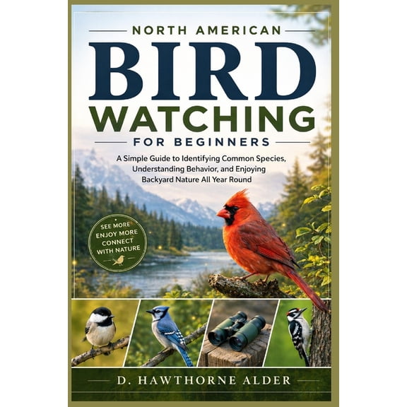 North American Bird Watching for Beginners: A Simple Guide to Identifying Common Species, Understanding Behavior, and En, (Paperback)