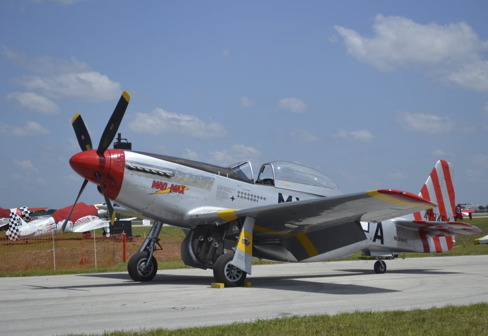 North American F-51D Mustang Canvas Art - Stocktrek Images (34 x 24)