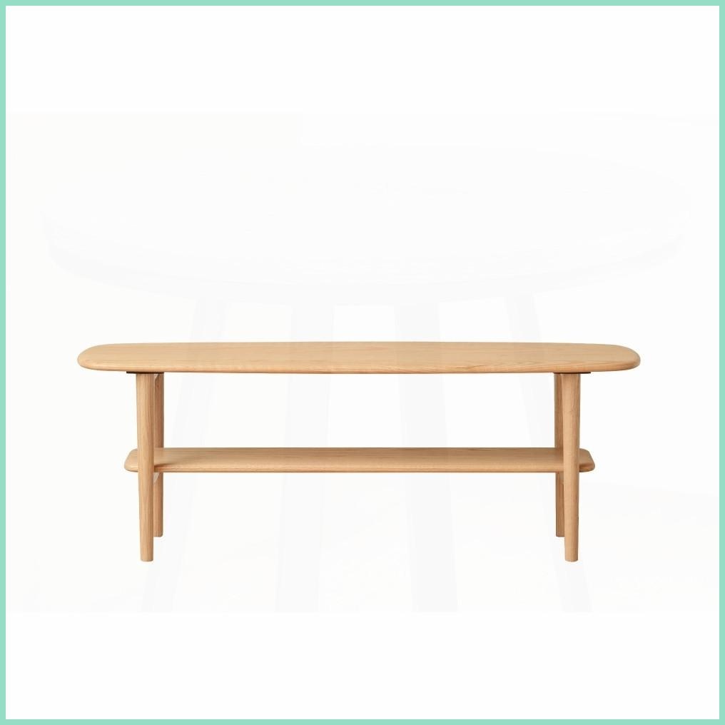 North American FAS Oak Solid Wood Coffee Table – H-Shape Reinforced ...