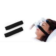 North American Health + Wellness CPAP Strap Covers - CPAP Strap Cushions - Soft & Secure CPAP Pads - CPAP Strap Pads for Irritated Cheek Skin, Black