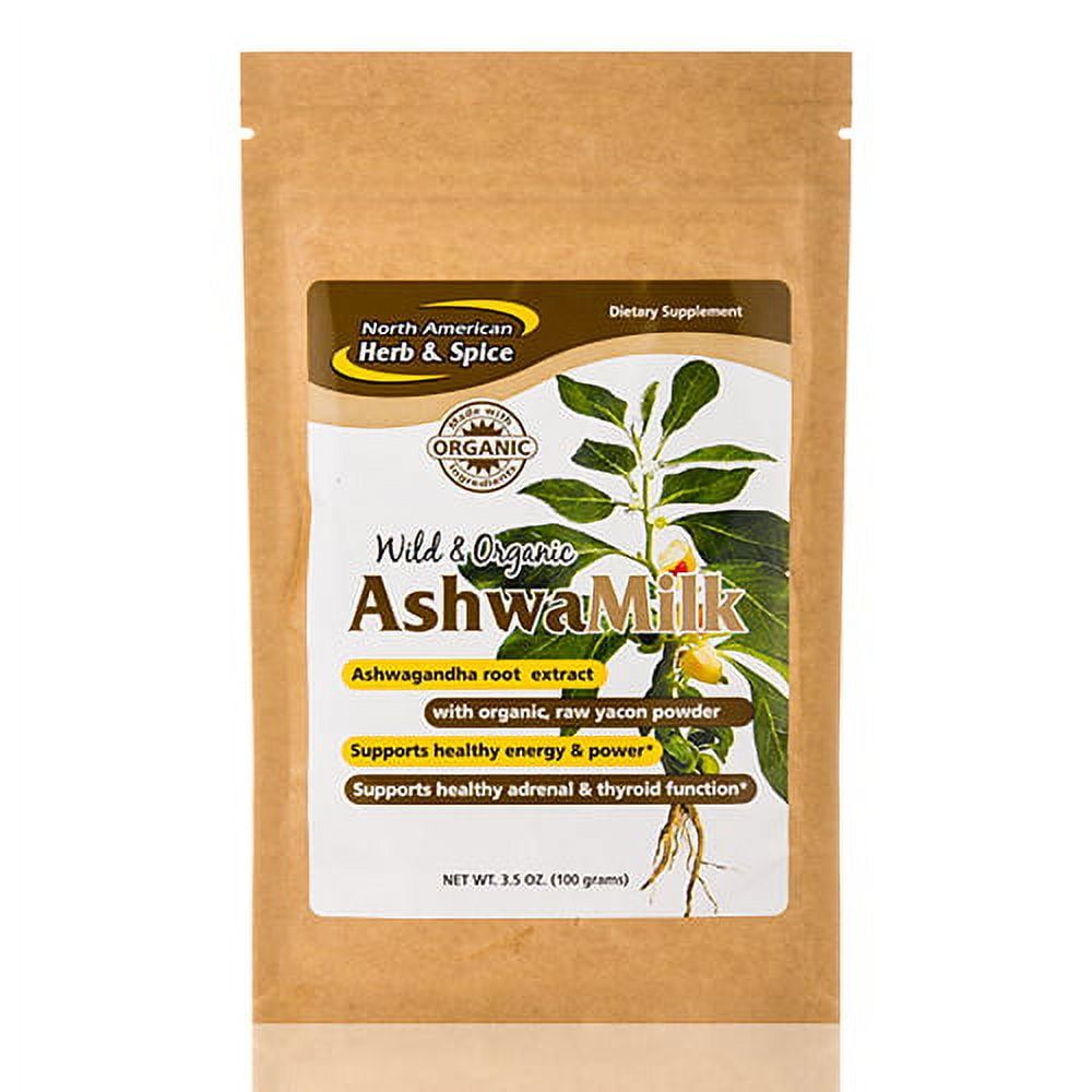 North American Herb & Spice AshwaMilk 100 g Powder - Walmart.com