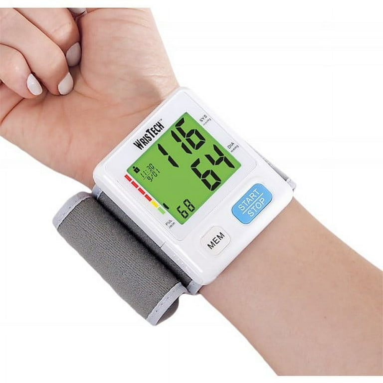 North American JB8149WHI Color Code Slim Wrist Blood Pressure Monitor White