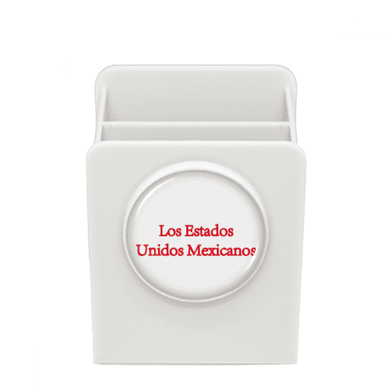 North American Mexican Flag Represent Desk Pencil Holder Cup Pen Organizer