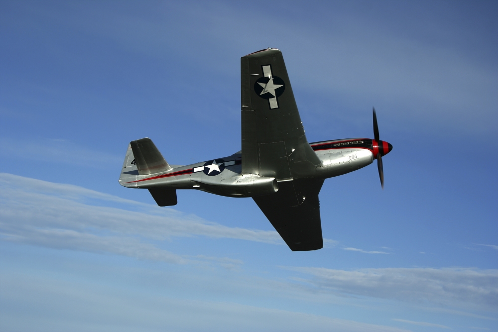 North American P-51 Cavalier Mustang Canvas Art - Daniel KarlssonStocktrek Images (35 x 24)