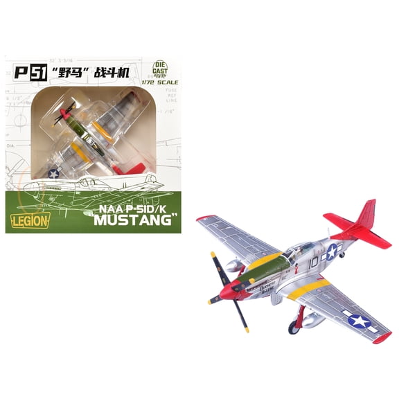 North American P-51D Mustang Aircraft "Fifteenth Air Force, Italy" 1944 US Army Air Forces 1/72 Diecast Model Airplane by Legion