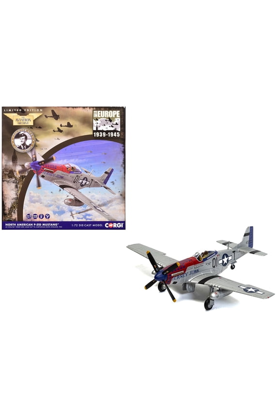 North American P-51D Mustang Aircraft "Martlesham Heath" United States Army Air Forces 1/72 Diecast Model by Corgi