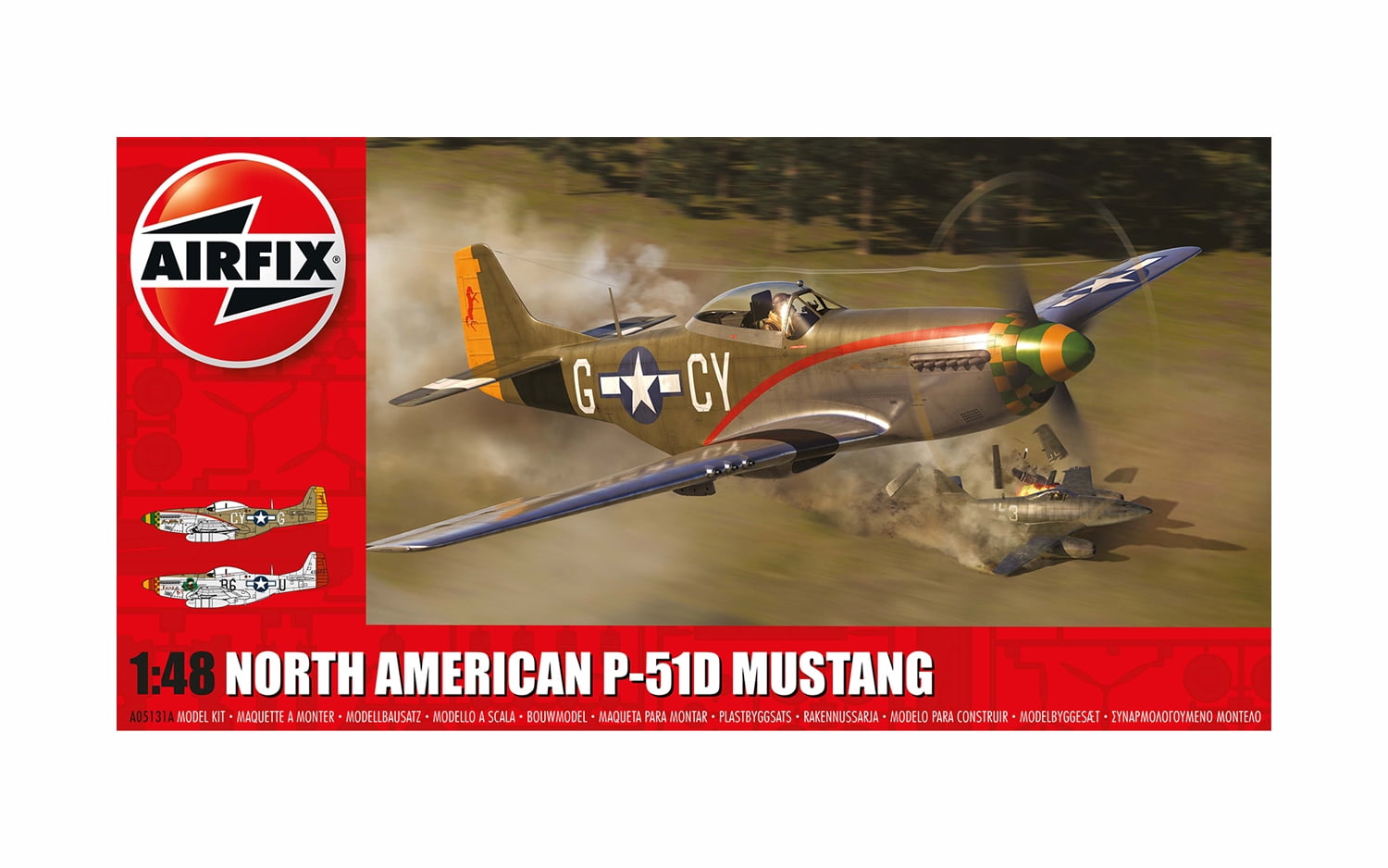 P-51 MUSTANG モデルキット Amazon.com: Airfix North American MK IV/P-51K Mustang 1:48
