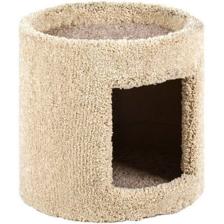 North American Pet Products 12-in Cat Tree & Condo Scratching Post Tower, Tan