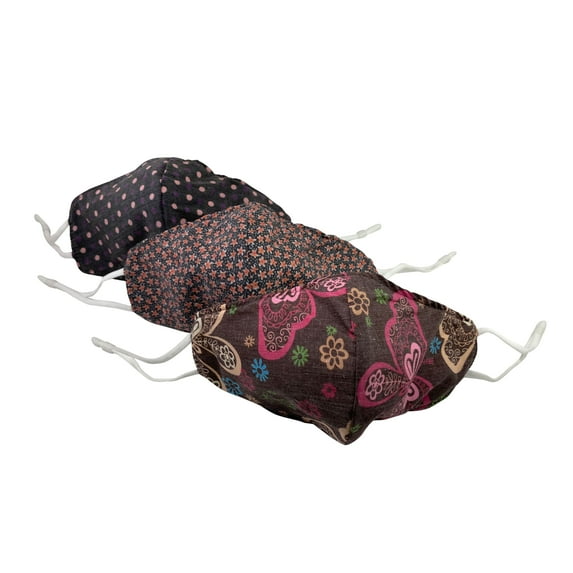 North American Wellness - S/3 Reusable Cloth Masks-Pattern 2