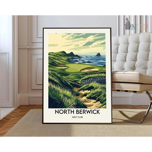 North Berwick Scotland Poster, Unframed Paper Poster 8x10in