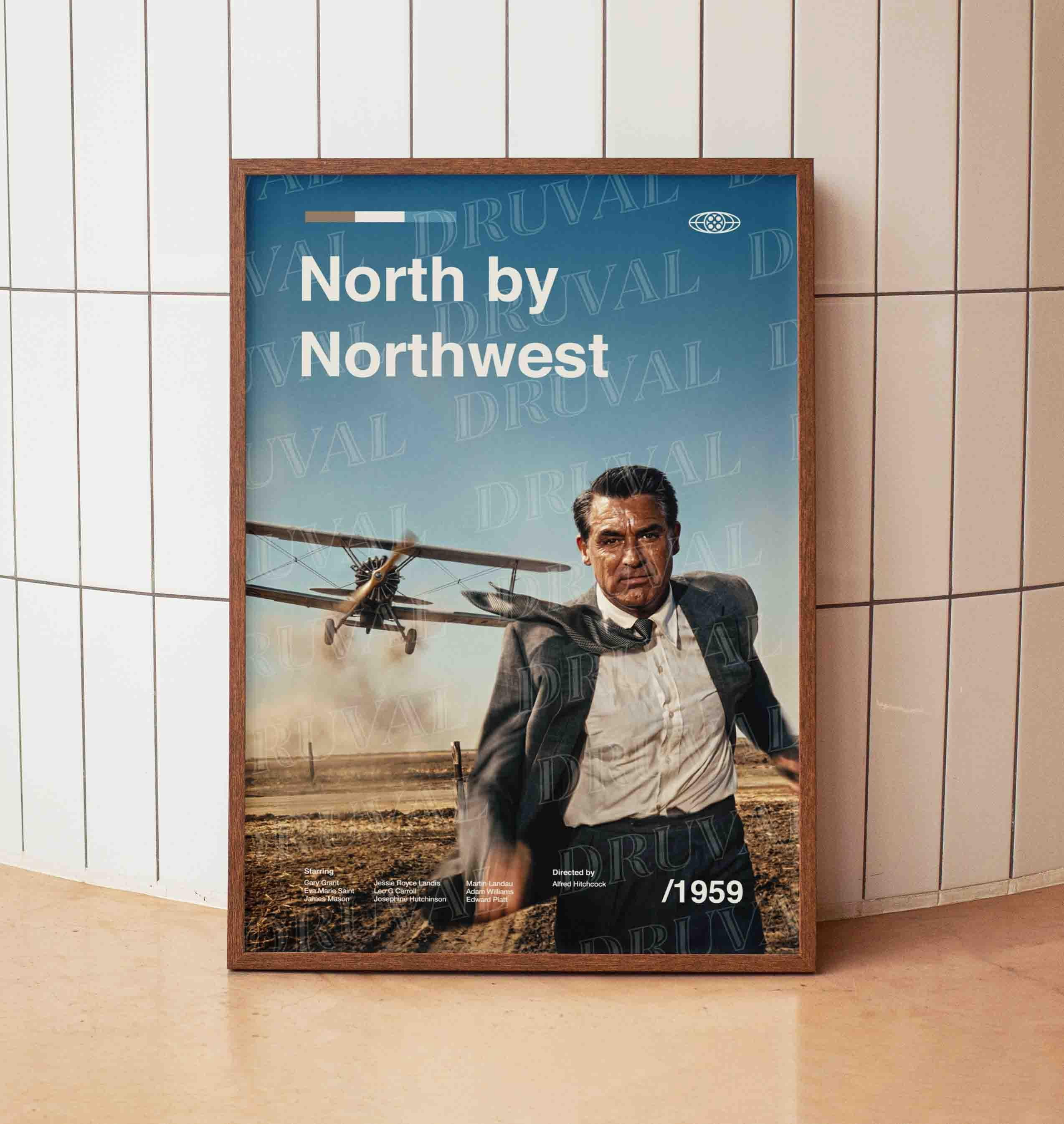 Craft Cary North By Northwest Cary Grant Alfred Hitchcock Classic Thriller Art ...