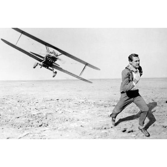 North By Northwest Cary Grant Crop Duster 24x36 Poster