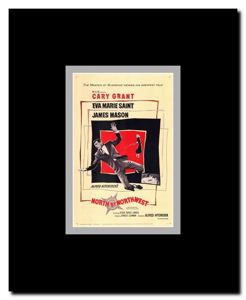 North By Northwest Framed Movie Poster