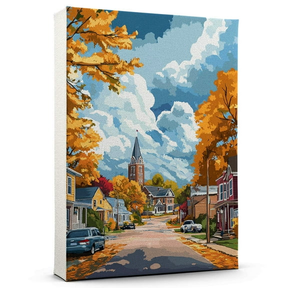 North Canton Travel Canvass, Ohio Canvass Wall Art, North Canton Canvas Decor Paintings, Ohio Pictures Canvas - 101AZ992