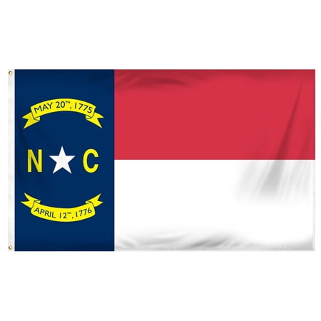 North Carolina 3ft x 5ft Printed Polyester Flag