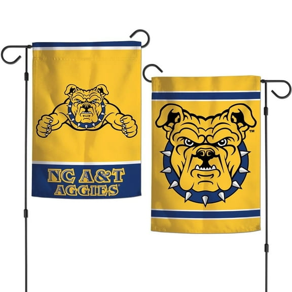 North Carolina A&T Aggies 12.5 x 18" Double Sided Yard and Garden College Banner Flag Is Printed in the USA