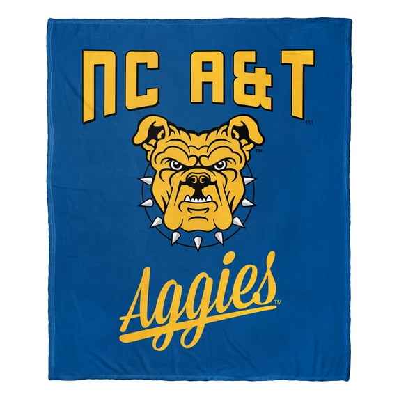 The Northwest 1COL-23600-0181-OOF 50 x 60 in. NCAA North Carolina A&T University Alumni Silk Touch Throw Blanket