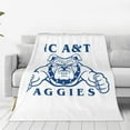 thumbnail image 1 of North Carolina A&T Aggies Blanket Large Luxury Fleece Soft Anti-Static Anti-Pilling Flannel Bed Blanket, 1 of 5