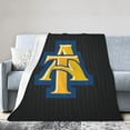 thumbnail image 1 of North Carolina A&T Aggies Fleece Blanket, Very Soft Microfiber Flannel Blanket for Couch Warm and Cozy for All Seasons, 1 of 6