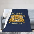 thumbnail image 1 of North Carolina A&T Aggies, Fleece Blanket, Very Soft Microfiber Flannel Blanket for Couch Warm and Cozy for All Seasons, 1 of 6