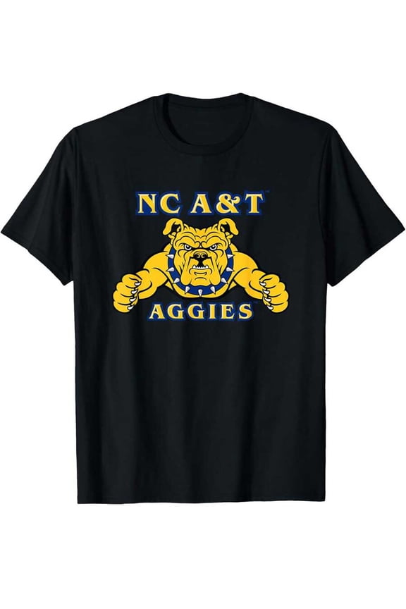 North Carolina A&T Aggies Icon T-Shirt Cotton Fun Design DIYMen's Soft Breathable Summer And Winter Comfortable Casual Sports Halloween And Christmas Gifts,100% Pure Cotton Short Sleeved Shirt, Essen