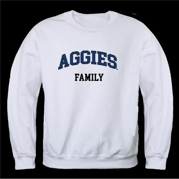 North Carolina A&T State University Aggies Family Crewneck Sweatshirt, White - Medium