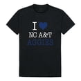 thumbnail image 1 of North Carolina Agricultural & Technical State University Aggies I Love T-Shirt, Black - Medium, 1 of 1