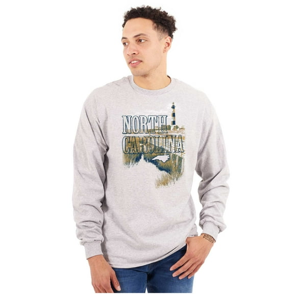 North Carolina Cape Hatteras Vacation Plus Size Long Sleeve Graphic Tee Shirt Brisco Brands 3X