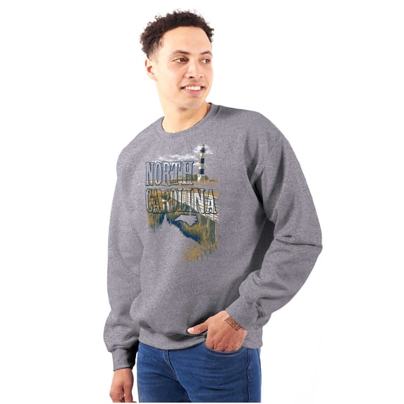 North Carolina Cape Hatteras Vacation Unisex Plus Fleece Graphic Sweatshirt Brisco Brands 4X