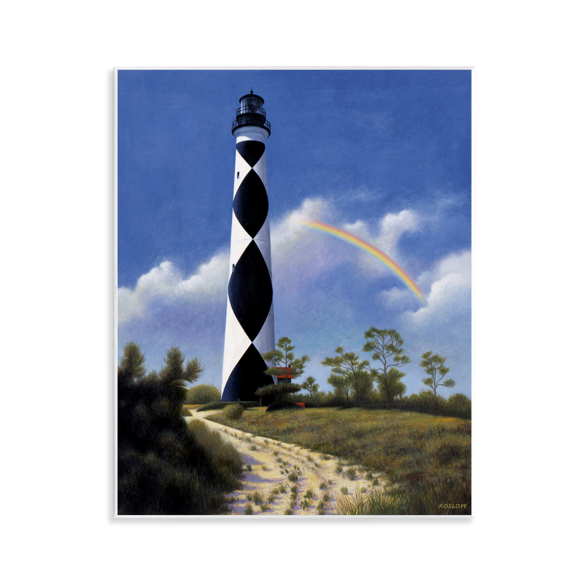 North Carolina Cape Lookout Wall Plaque Art, design by Wind River Studios