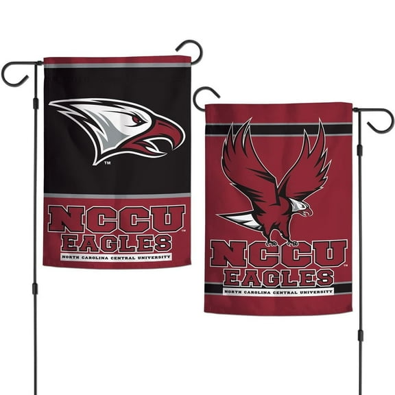 North Carolina Central Eagles 12.5 x 18" Double Sided Yard and Garden College Banner Flag Is Printed in the USA