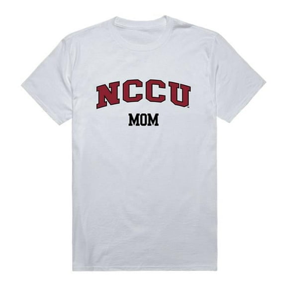 North Carolina Central University College Mom T-Shirt, White - Medium