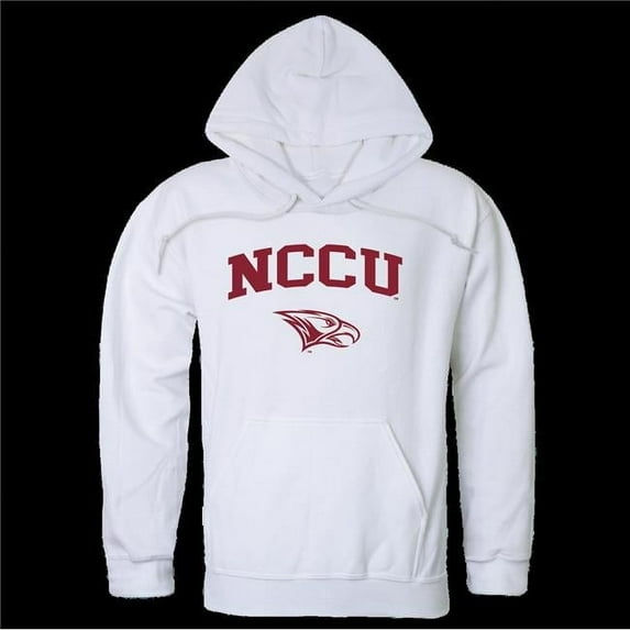 North Carolina Central University Eagles Seal Hoodie, White - Extra Large