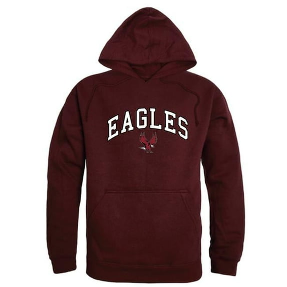 North Carolina Central University Men Campus Hoodie, Maroon White - Small