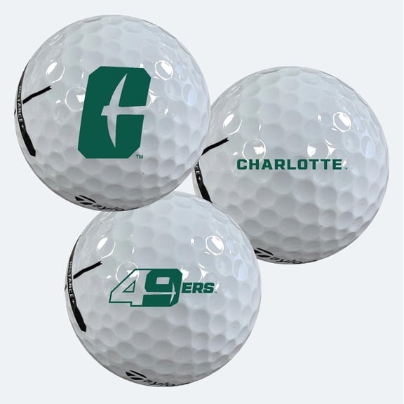 North Carolina Charlotte Logo Edition Taylormade Distance+ Golf Balls 12-Pack (Dozen)