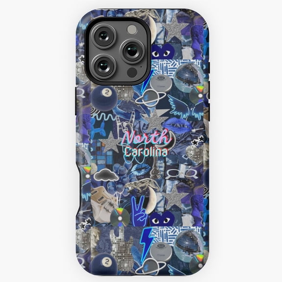 North Carolina Collage UNC Tar Heels Phone Case for iPhone 16 15 14 13 12 11 Pro Max