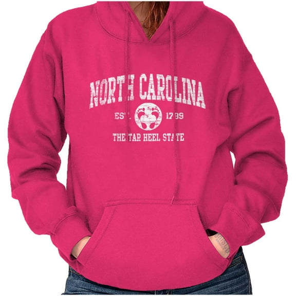 North Carolina Cute Footprints Beach Hoodie Sweatshirt Women Men Brisco Brands M