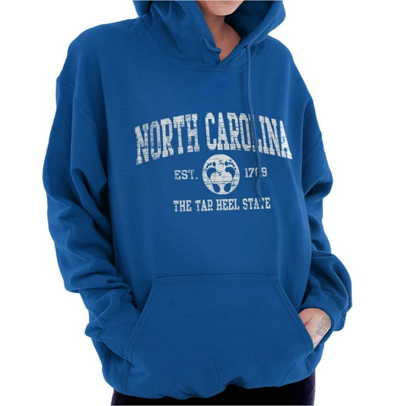 North Carolina Cute Footprints Beach Hoodie Sweatshirt Women Men Brisco Brands S