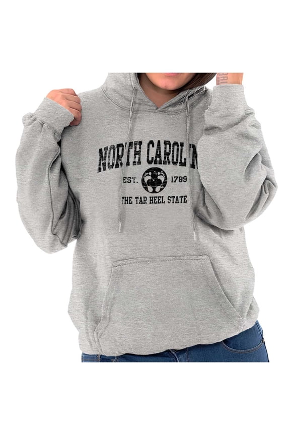 North Carolina Cute Footprints Beach Hoodie Sweatshirt Women Men Brisco Brands S