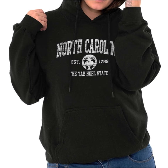 North Carolina Cute Footprints Beach Hoodie Sweatshirt Women Men Brisco Brands X
