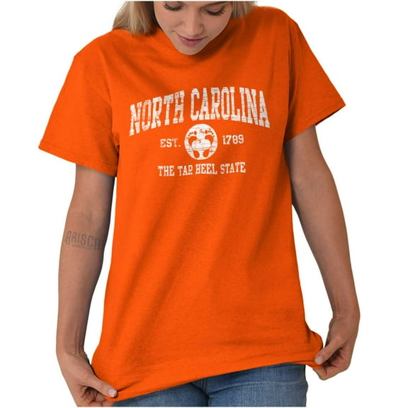 North Carolina Cute Footprints Beach Men's Graphic T Shirt Tees Brisco Brands X
