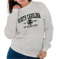 thumbnail image 1 of North Carolina Cute Footprints Beach Sweatshirt for Men or Women Brisco Brands S, 1 of 6